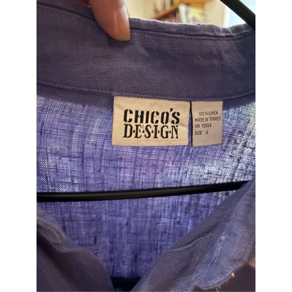 Chico’s 100% Linen Tunic Top - Picture 4 of 4